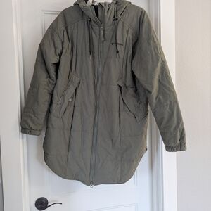 Columbia Men's Olive Hooded Puffer Jacket